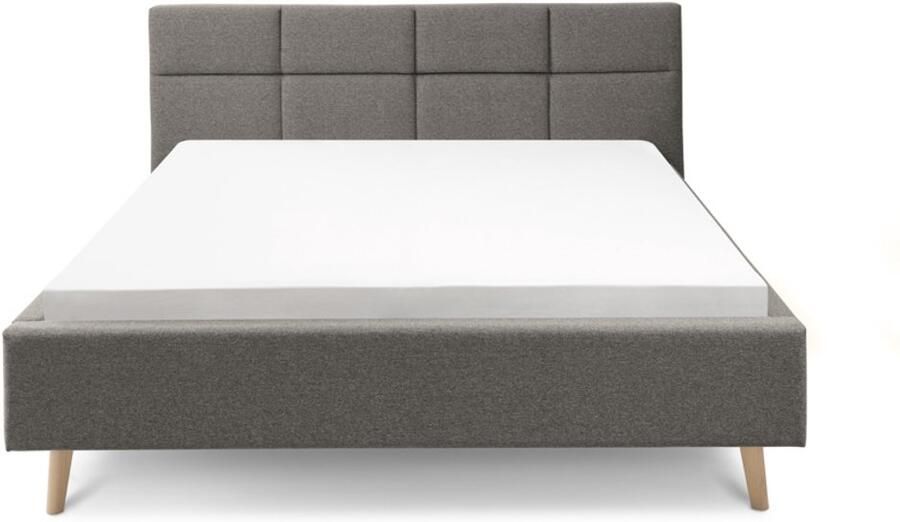 Set one by Musterring Gestoffeerd bed Cary naar keuze met matras en lattenbodem poten in natuurlijk eiken - Foto 6