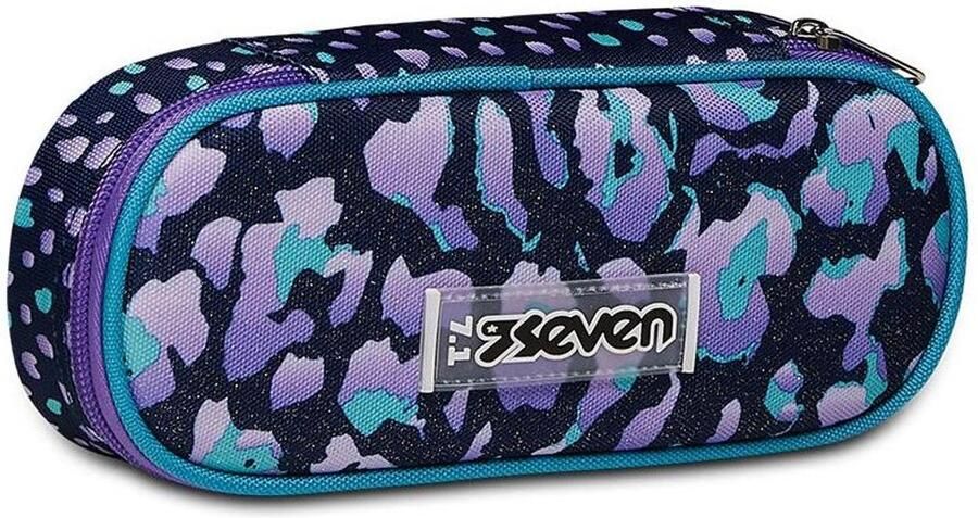 Seven 300102333-377 schooletui Zachte etui Polyester Meerkleurig
