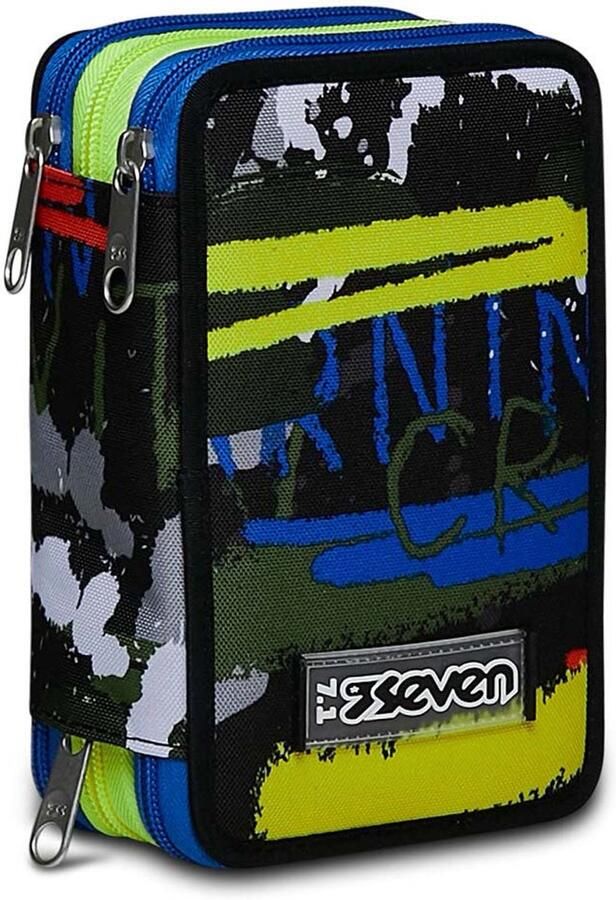 Seven 300102354-657 schooletui Zachte etui Polyester Meerkleurig