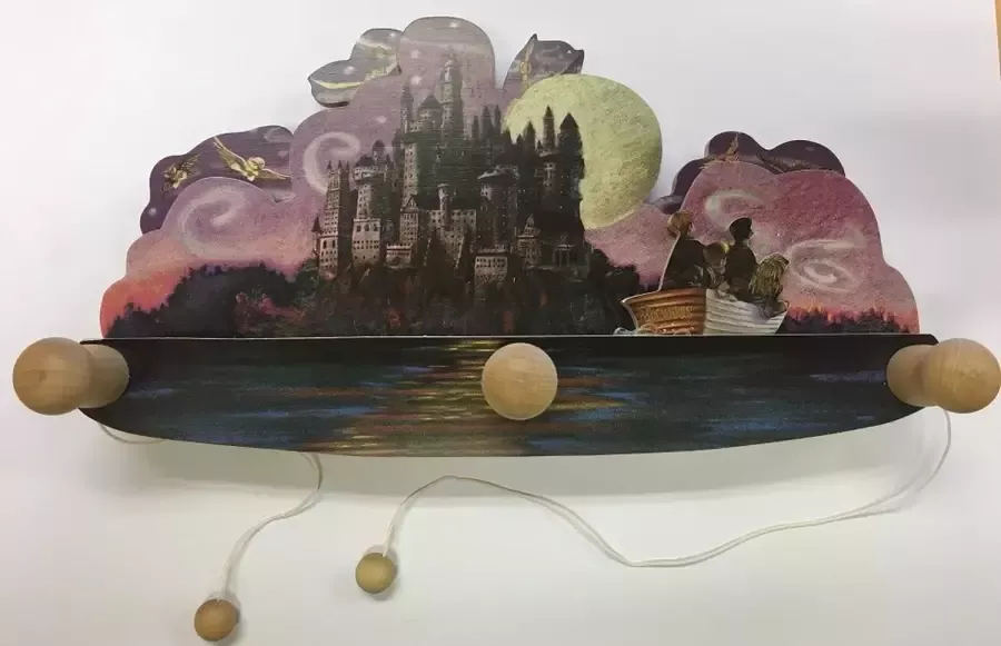 Sevi Harry Potter kinderkapstok met 3 haken en 4 bewegende figuren