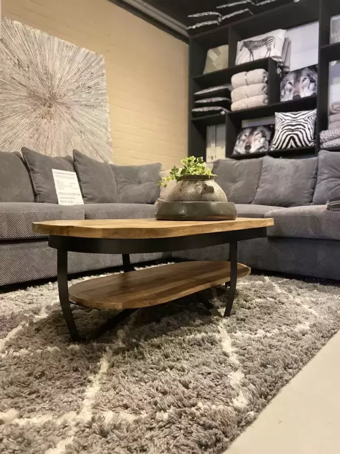 Sfeerwonen Enzo Salontafel ovaal met onderblad