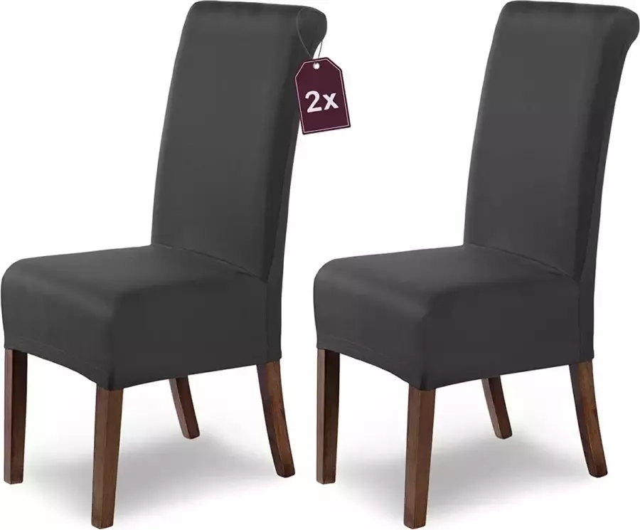 sh SCHEFFLER-HOME LIVE HOMESTYLE Scheffler-Home Stretch Stoelhoes Marie Set van 2 Elastische Stoelhoezen Stoelbekleding Vrijdragende Stoelen Microvezel Spanhoes met Elastische Band Elegante Stoelhoezen