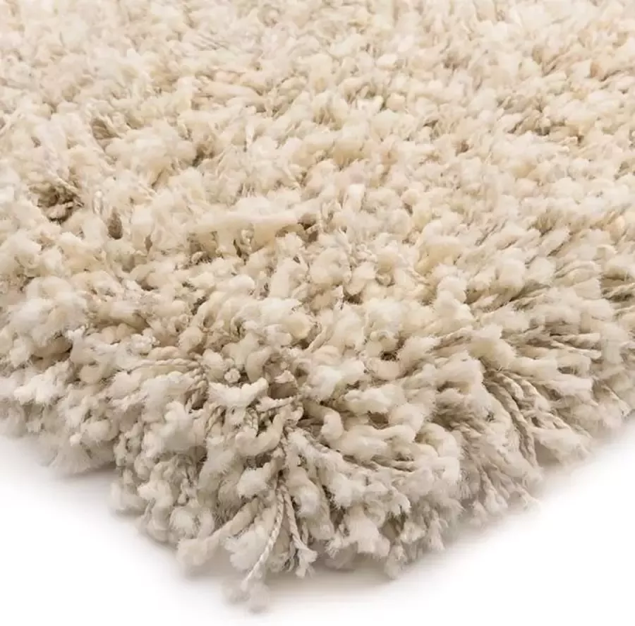 Shaggy Prime Hoogpolig vloerkleed effen crème 160x230 cm - Foto 2