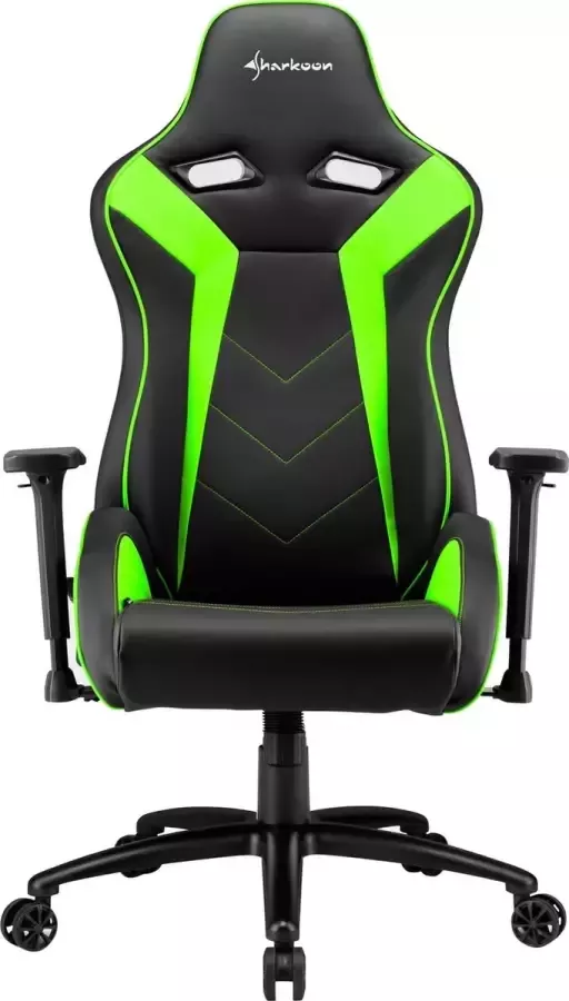 Sharkoon ELBRUS 3 Gamestoel Zwart Groen - Foto 2