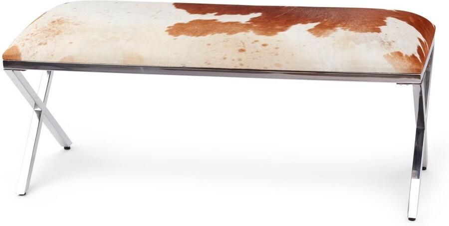 Sheepskin House – Bank van Koeienhuid 110x45x45 cm