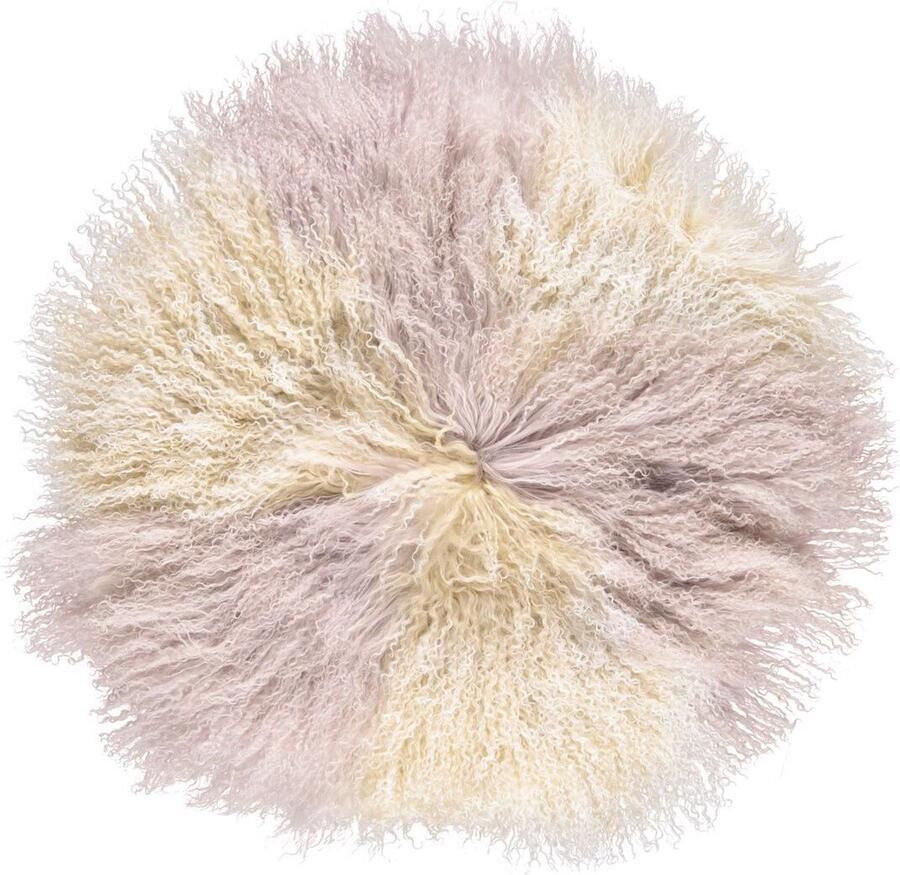 Sheepskin House Stoel Cover Curly Schapenvacht Stoel Cover Ø37 cm