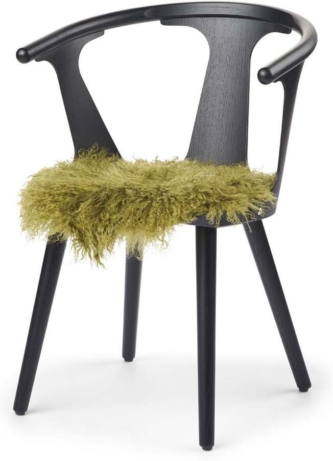 Sheepskin House Stoel Cover Curly Schapenvacht Stoel Cover Ø38 cm - Foto 3