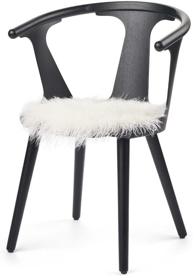 Sheepskin House Curly Schapenvacht Stoel Cover Ø38 cm