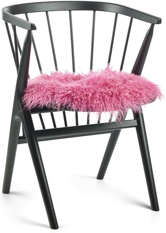 Sheepskin House Curly Schapenvacht Stoel Cover Ø38 cm