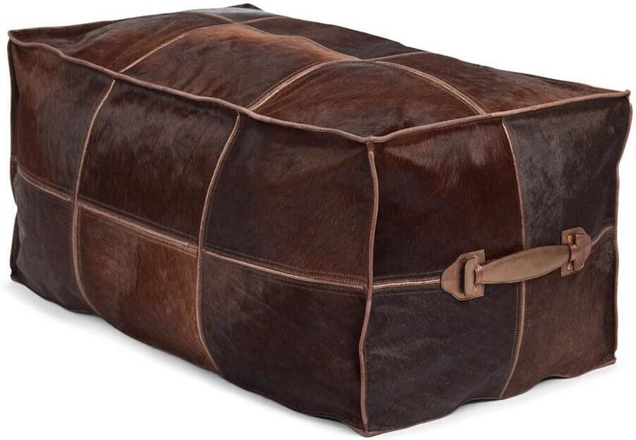 Sheepskin House – Kalfsleren Poef – Langwerpig – 45x82x38 cm