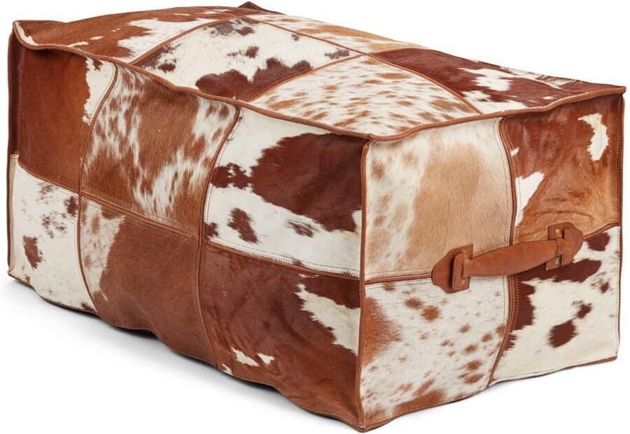 Sheepskin House – Kalfsleren Poef – Langwerpig – 45x82x38 cm