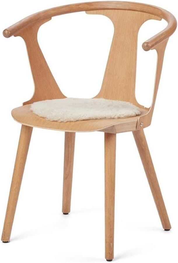 Sheepskin House Kortharige Schapenvacht Stoel Cover Ø34 cm