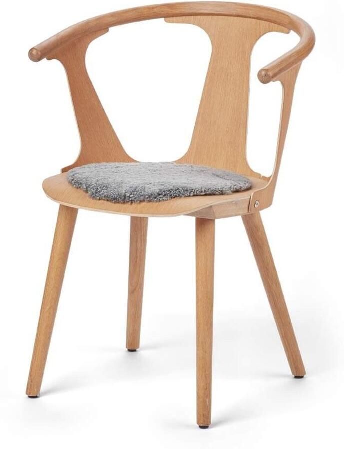 Sheepskin House Kortharige Schapenvacht Stoel Cover Ø34 cm