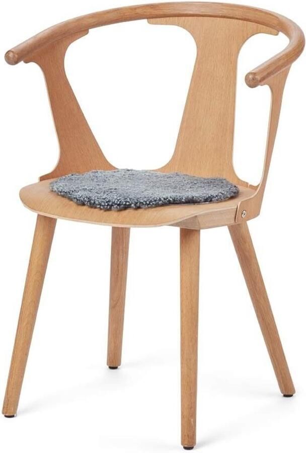 Sheepskin House Kortharige Schapenvacht Stoel Cover Ø34 cm