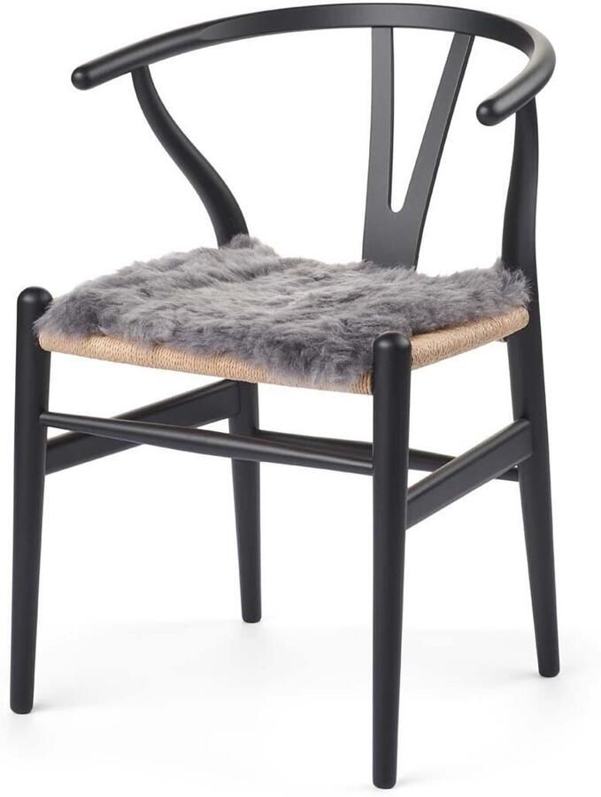 Sheepskin House Stoel Cover Kortharige Schapenvacht Stoel Cover 40x40 cm