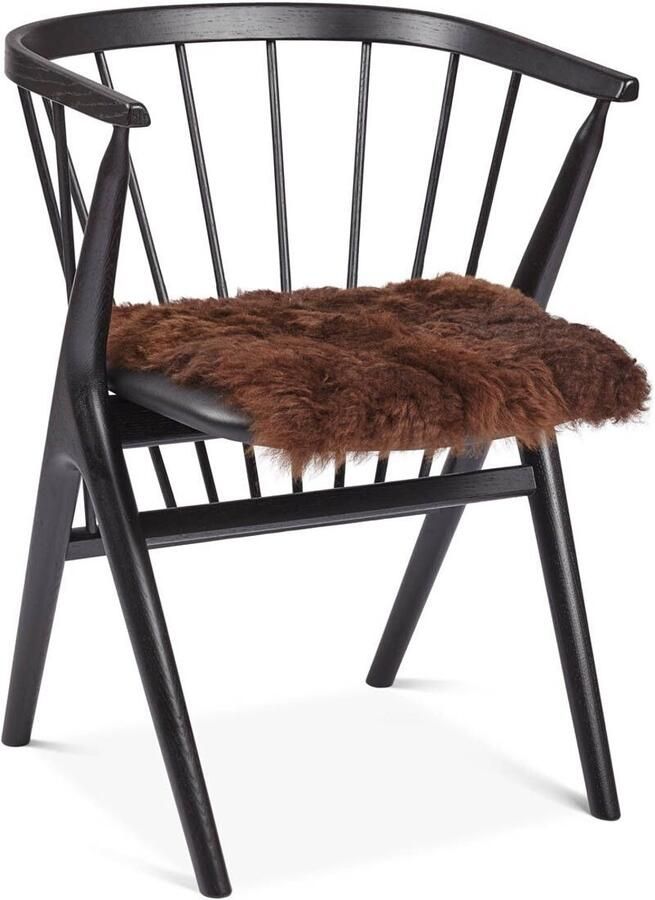 Sheepskin House Stoel Cover Kortharige Schapenvacht Stoel Cover 40x40 cm - Foto 2