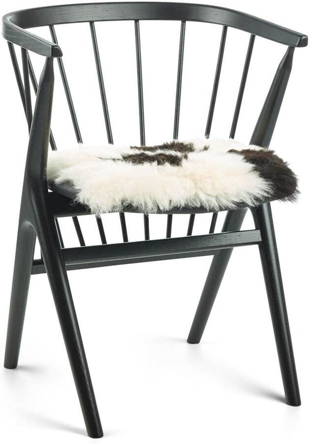 Sheepskin House Kortharige Schapenvacht Stoel Cover 40x40 cm