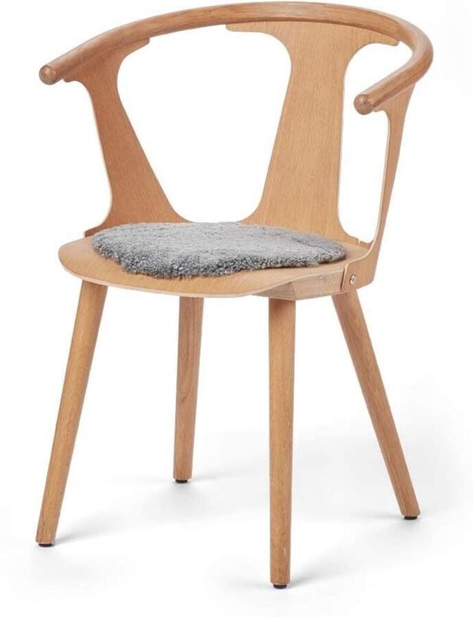 Sheepskin House Kortharige Schapenvacht Stoel Cover Ø34 cm