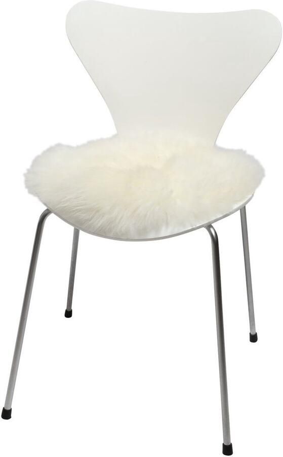 Sheepskin House Langharige Schapenvacht Stoel Cover 2 Pack Ø35 cm