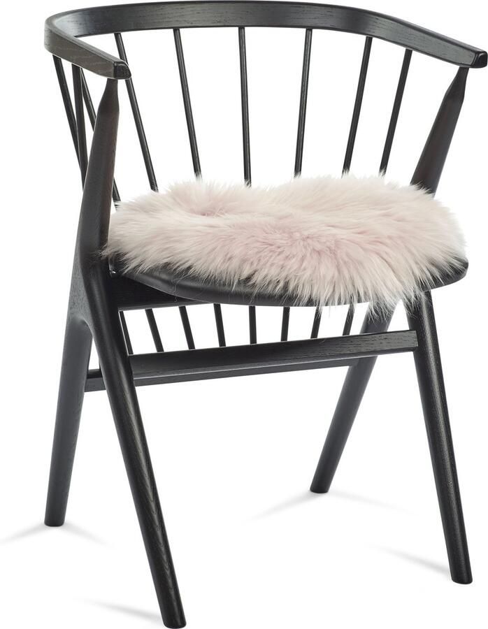 Sheepskin House Stoel Cover Langharige Schapenvacht Stoel Cover Ø38 cm