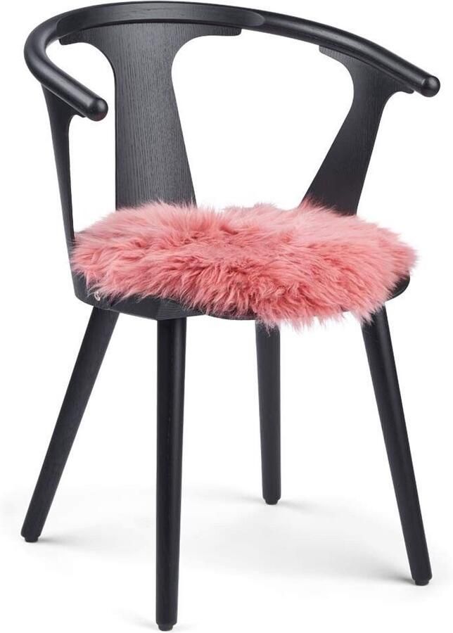 Sheepskin House Stoel Cover Langharige Schapenvacht Stoel Cover Ø38 cm - Foto 3