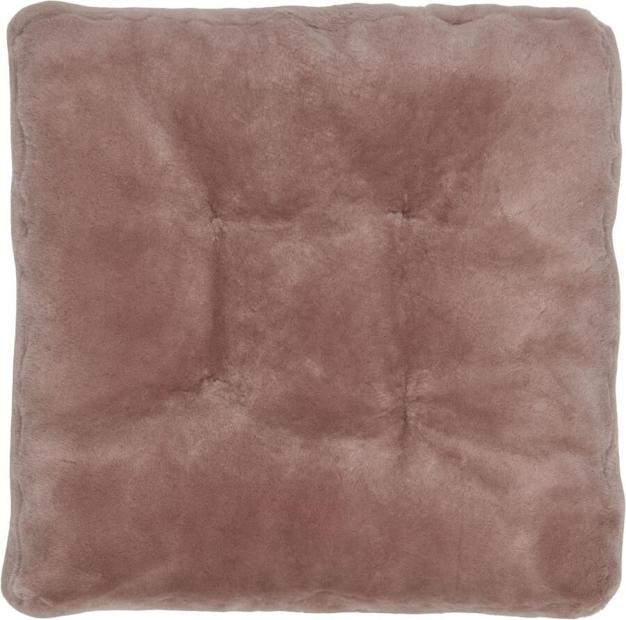 Sheepskin House Stoel Cover Langharige Schapenvacht Stoel Cover 40x40 cm - Foto 6