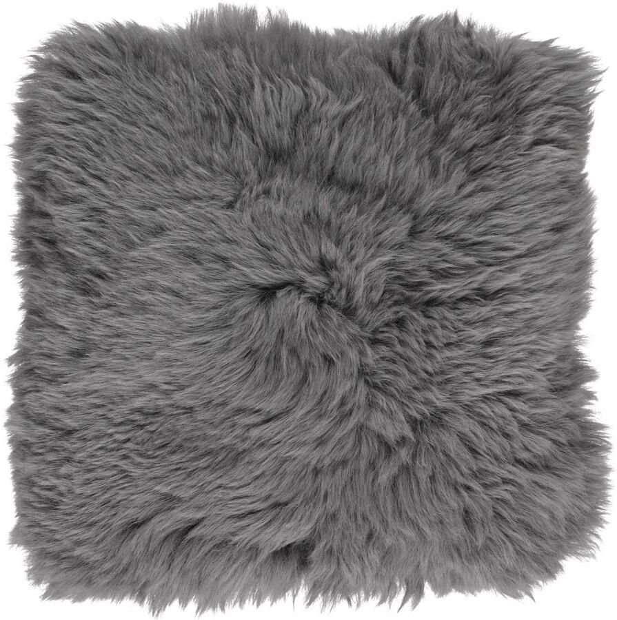 Sheepskin House Langharige Schapenvacht Stoel Cover 40x40 cm