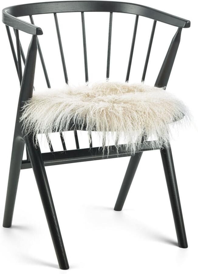 Sheepskin House Stoel Cover Curly Schapenvacht Stoel Cover Ø38 cm - Foto 4