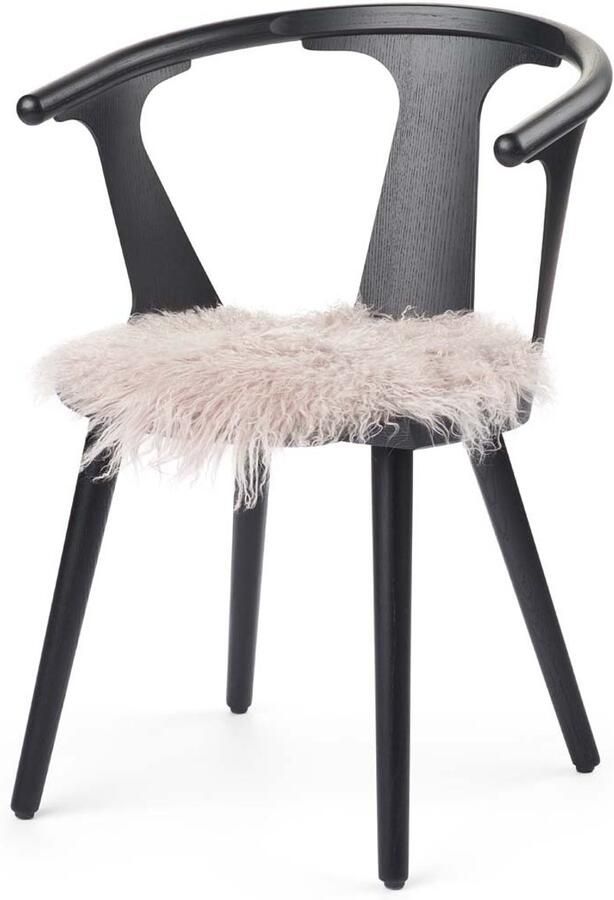 Sheepskin House Stoel Cover Curly Schapenvacht Stoel Cover Ø38 cm