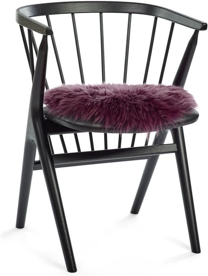 Sheepskin House Stoel Cover Langharige Schapenvacht Stoel Cover Ø38 cm - Foto 2