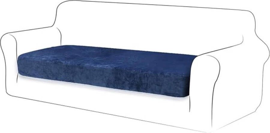 SHOP YOLO YOU ONLY LIVEONCE SHOP YOLO-bankhoes stretch 3 zitsbanken-Kussenhoes Sofa Meubelbeschermer Beschermen bank voor 3-Zits-Donkerblauw