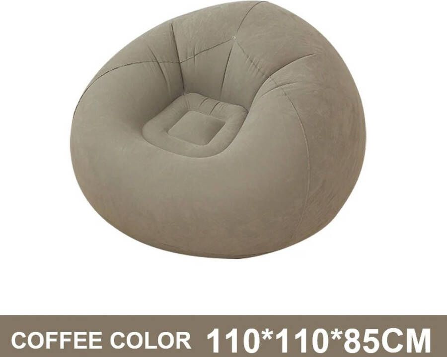 ShopbijStef Zitzak Volwassenen Zitzakken Zitzak Voor Kinderen Zitzak Kind Beanbag Opblaasbare Sofa Lounger Stoel Bean Bag Bank Koffie Kleur