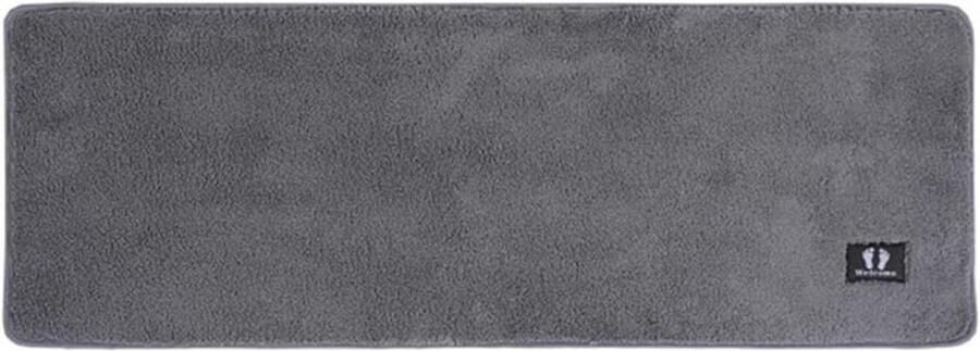 ShopHaven Badmat Antislip 40x120 cm Grijs Microvezel Badkamermat Zachte Wasbare Douchemat Grote Absorberende Badmat Keuken Vloerkleed Machinewasbaar Oeko-Tex 100 Gecertificeerd Comfortabele Antislipmat voor Badkamer of Toilet