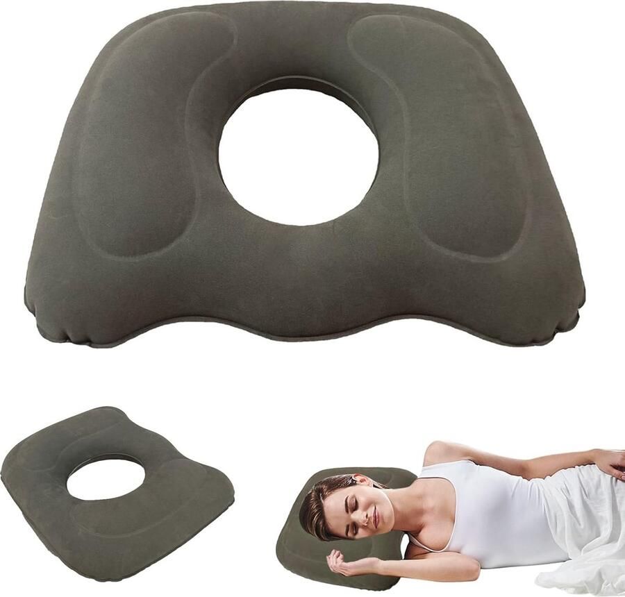 ShopHaven Ergonomisch Stoelkussen voor Langdurig Zitcomfort Orthopedisch Kussen tegen Aambeien Stoelkussen voor Kantoorstoel Coccyx Verlichting Zitkussen voor Pijnverlichting Hemorroïden Stoelring