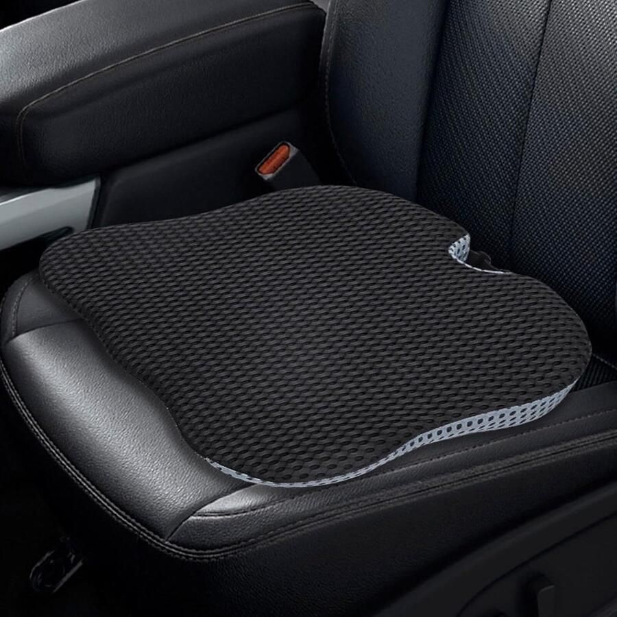 ShopHaven Ergonomisch Wedge Zitkussen voor Auto Kantoor Rolstoel Orthopedisch Zitkussen 42x47 cm Verhogend Kussen voor Volwassenen Zitsteun Kussen voor Auto en Stoel