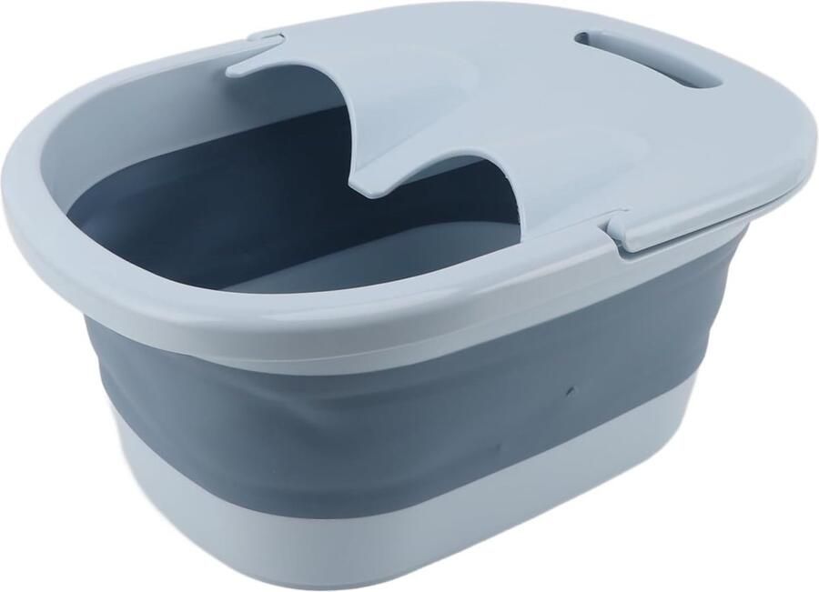 ShopHaven Inklapbaar Voetbad Met Massagepunten Therapeutisch Bloedcirculatie Stimulerend Voor Voetenbad & Ontspanning Pedicure & Wellness Blauwe Spa Kom