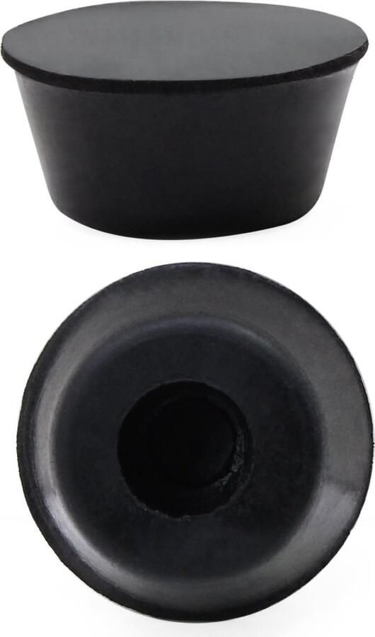 ShopHaven Tafelstoel Pootbeschermers Ronde Zwarte Rubberen Beschermers Niet-Slip Circulaire Stootkussens ‎15 x 12 x 8 cm 10 Stuks