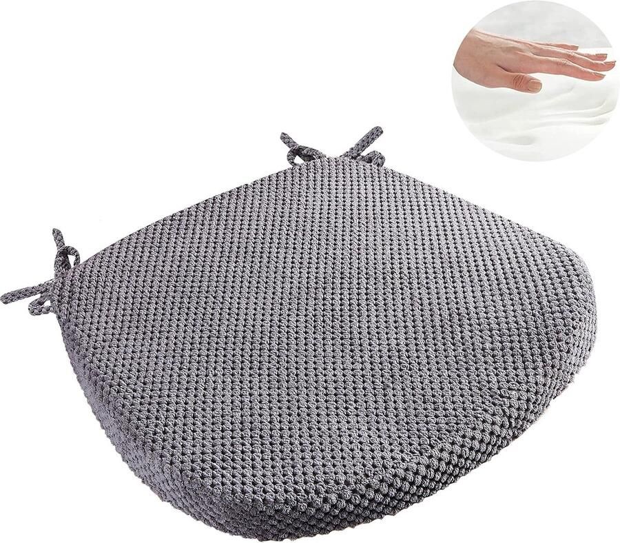 ShopHaven Ergonomisch Zitkussen met Traagschuim Ademend & Antislip Coccyx Zitsteun voor Lage Rugpijn & Ischias Stoelkussen voor Bureau Auto & Rolstoel Afneembare Wasbare Hoes Zwart - Foto 2