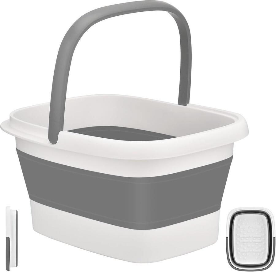 ShopHaven Voetbad Spa Kom Inklapbaar Groot Formaat Met Handvat Pedicure & Ontspanning Massage Bad Hydromassage Voetkuip Voetverzorging Thuis