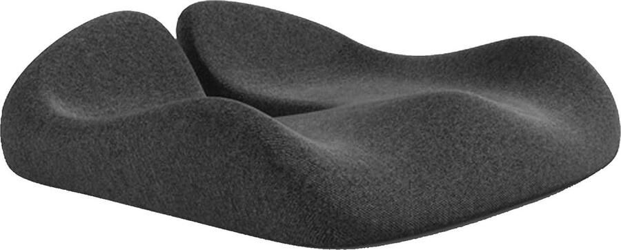 ShopHaven Orthopedisch Zitkussen Memory Foam Ergonomisch Zitkussen Verlicht Stuitje en Ischias Pijn Verbeterde Houding Antislip Onderkant voor Kantoorstoel Autozetel (Grijs)