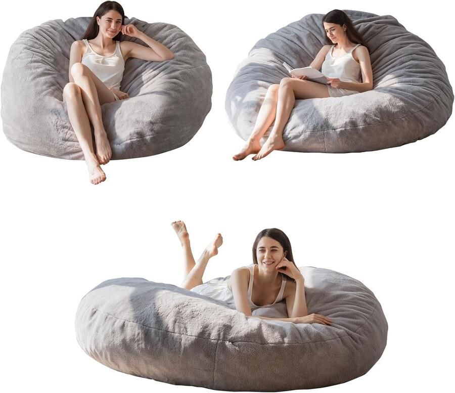 ShopHaven Lazy Chair Moderne Lounge Stoel met Armleuningen en Zijklep Gestoffeerde Leunstoel Set voor Vrije Tijd Leesstoel met Voetensteun voor Kleine Ruimtes Hoekstoel voor Woonkamer en Slaapkamer - Foto 2