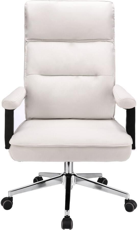 Shumee SEGO bureaustoel eco-leer wit