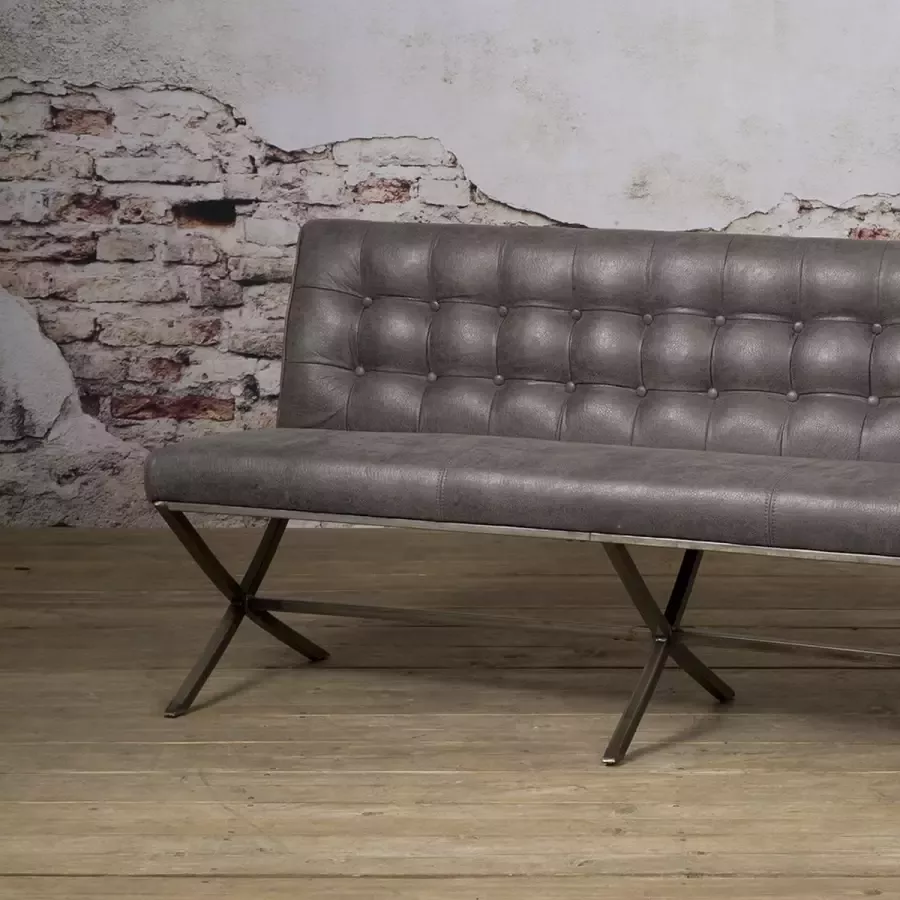 Sidd Barcelona bench 185 fabric cherokee 1 grey