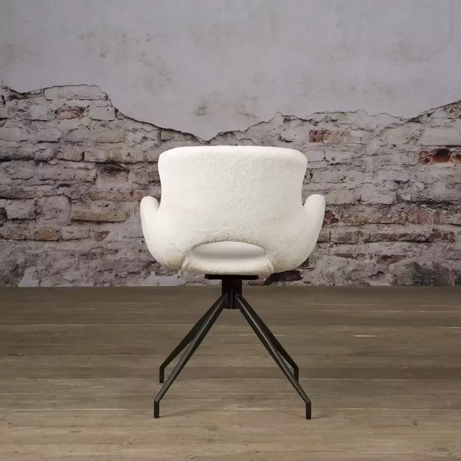 AnLi Style Anli-Style Tower living Campo swivel armchair Teddy White