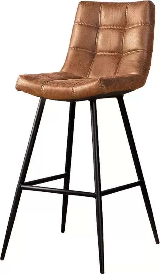 AnLi Style Tower living Navarra barstool fabric T-cognac