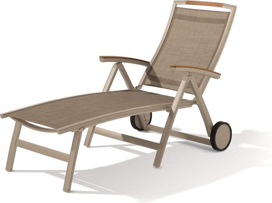 Sieger Catena Ligbed inklapbaar Bruin