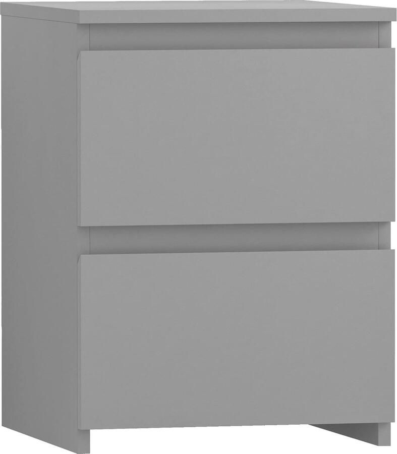 Sierra Designs Nachtkastje met 2 lades (grijs)