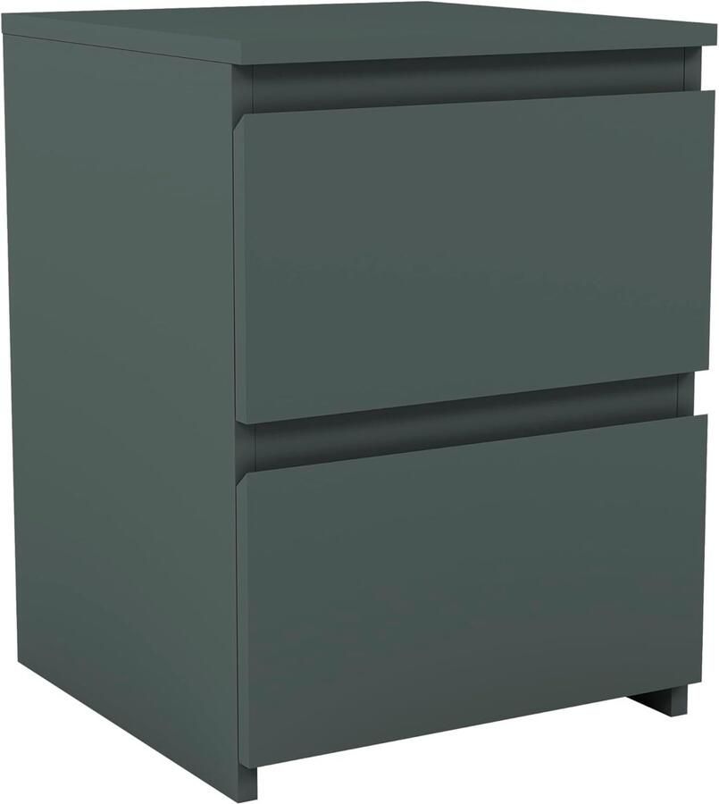 Sierra Designs Nachtkastje met 2 lades (Jasper Green)