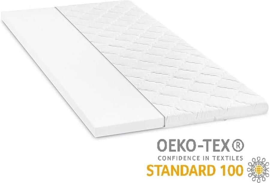 Cool Touch Topdekmatras Topper 180x200 HR60 koudschuim Cooltouch 10 cm dik Medium stevig - Foto 2