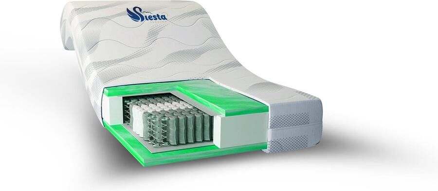 Siesta Bedding ( Select Matrassen ) – Advanced Pocketveer Matras – 90x200 – 20 cm – Ultiem Comfort met Afneembare en Wasbare Hoes – Snelle Levering NL & BE